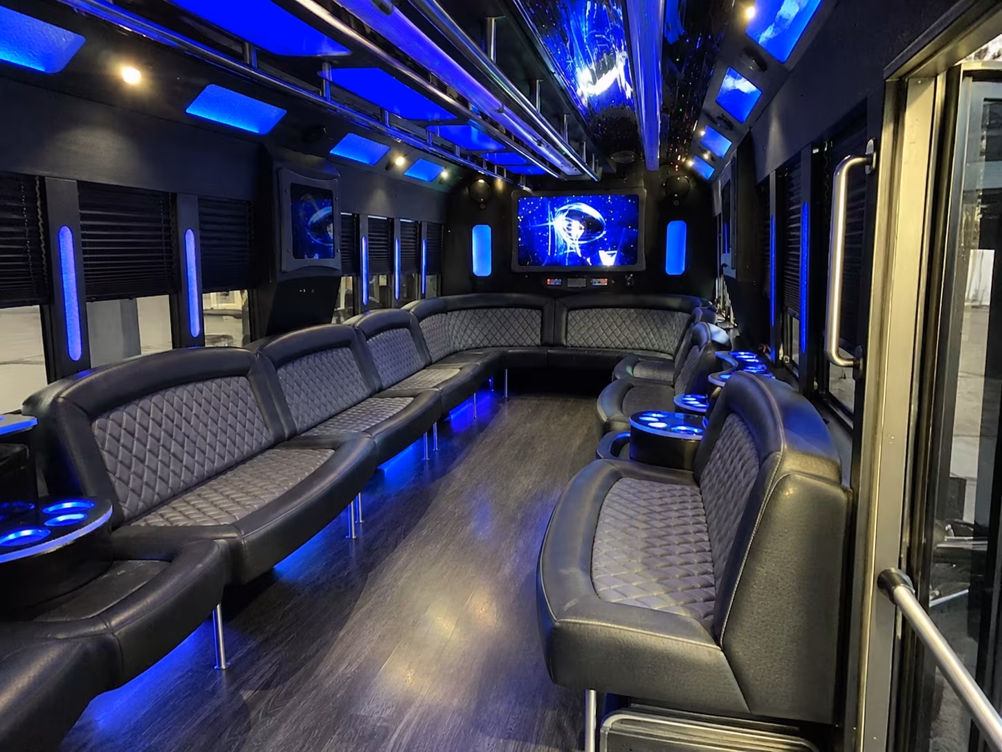 Jersey City Bachelor & Bachelorette Transportation party bus interior