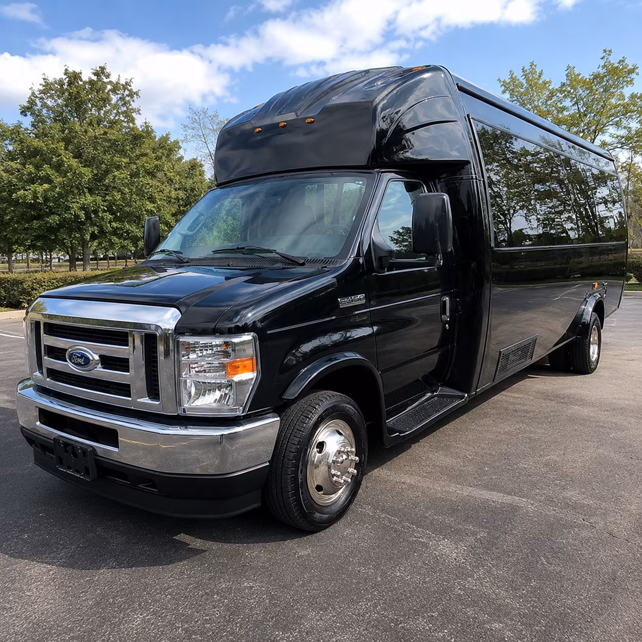 Jersey City Private Event Transportation party bus exterior