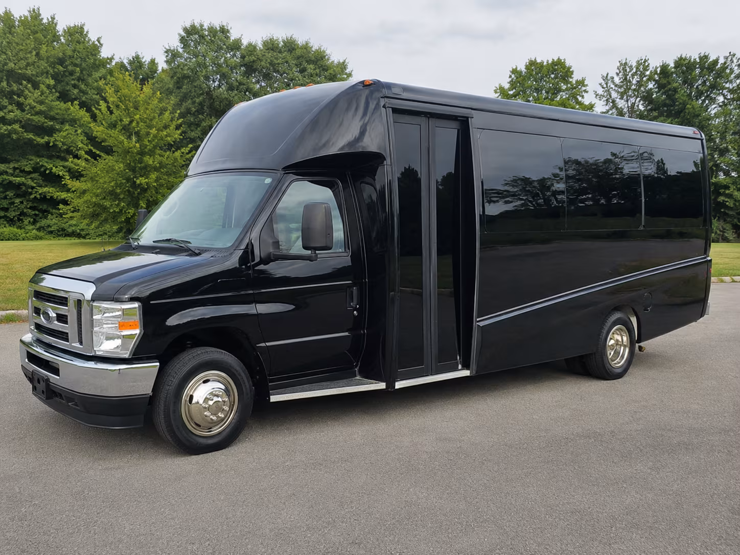 Jersey City School Event Transportation party bus exterior