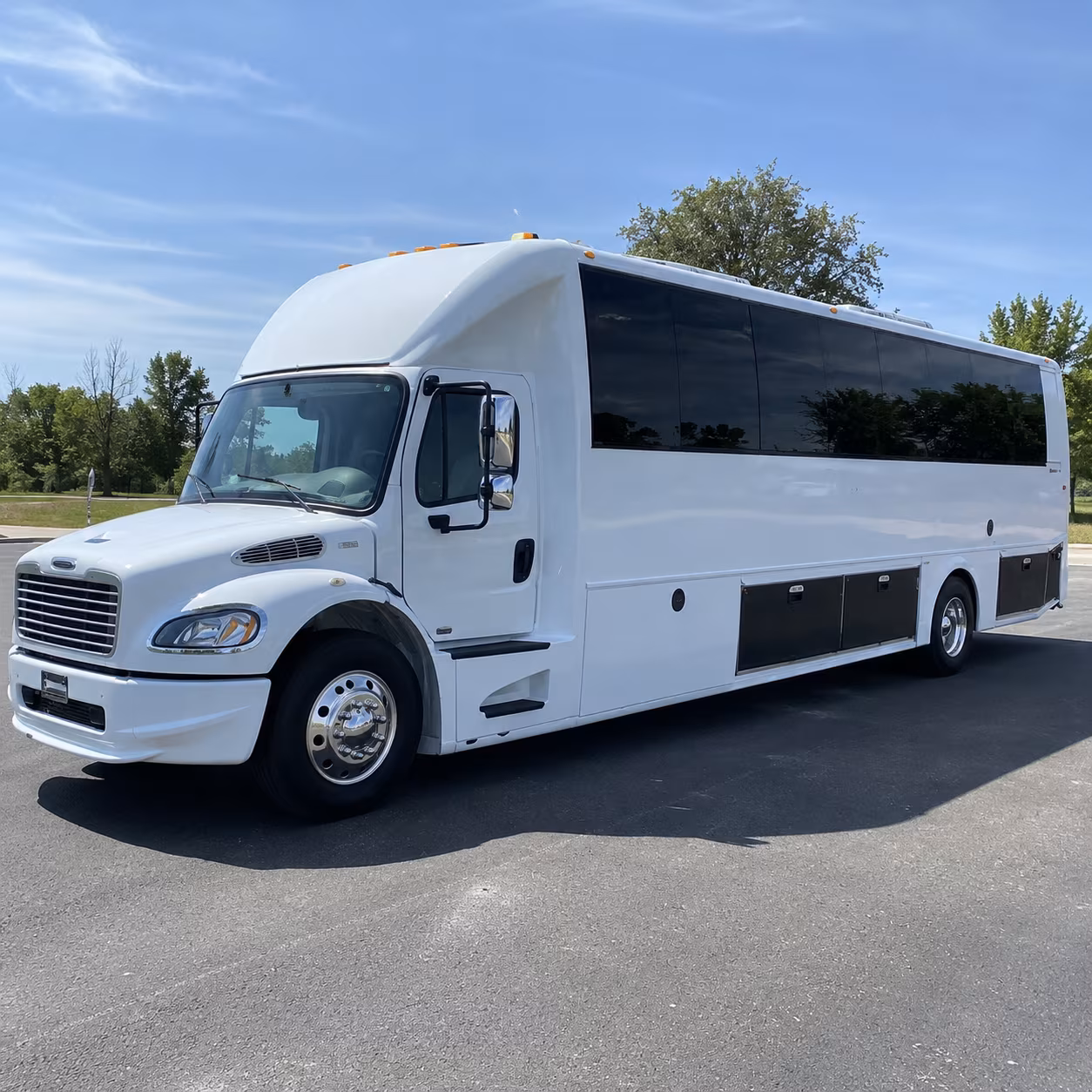 Jersey City Sporting Event Transportation party bus exterior