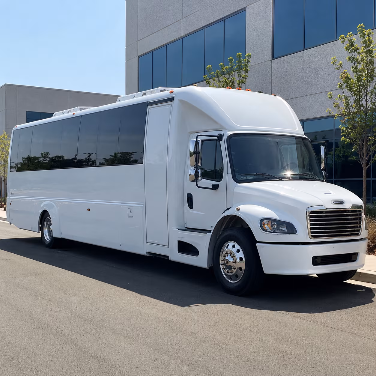 Jersey City Sporting Event Transportation party bus exterior