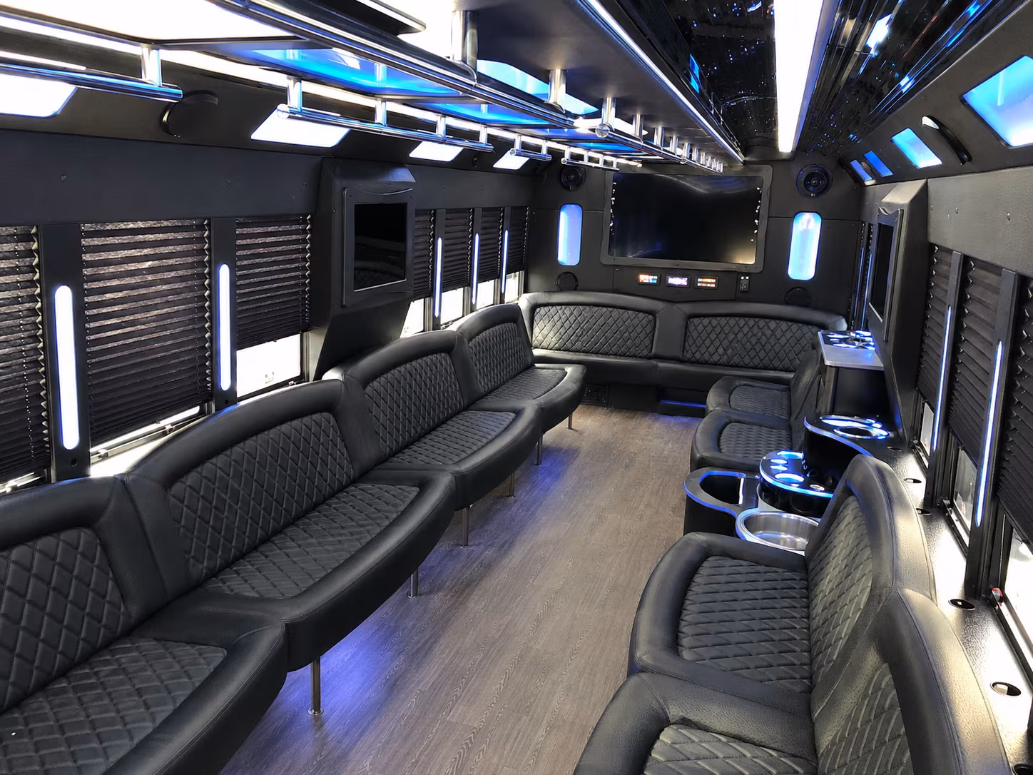 Jersey City Wedding Transportation party bus exterior